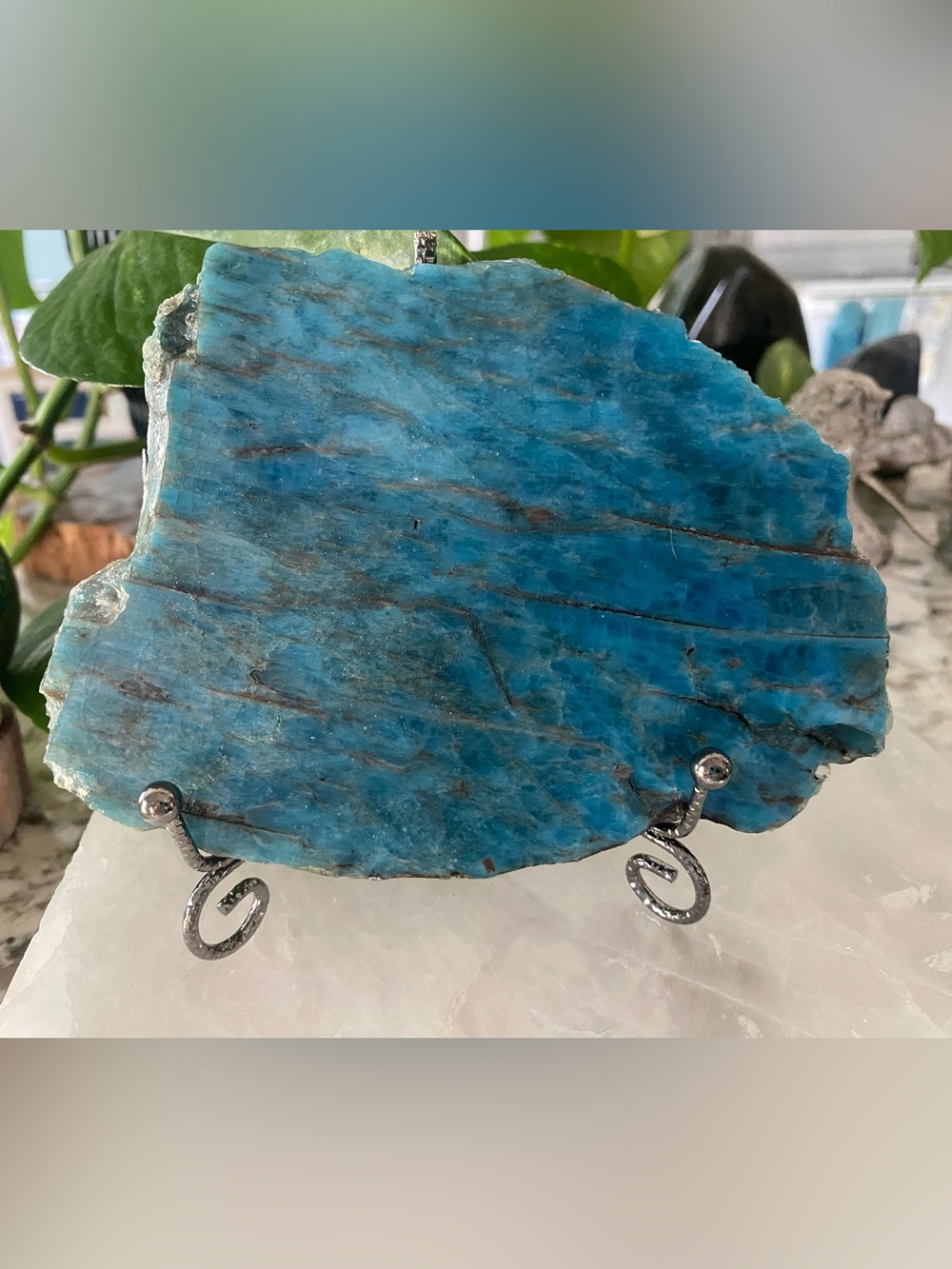 💙✨ BLUE APATITE SLAB — A LITTLE PIECE OF BLUE MAGIC! ✨💙